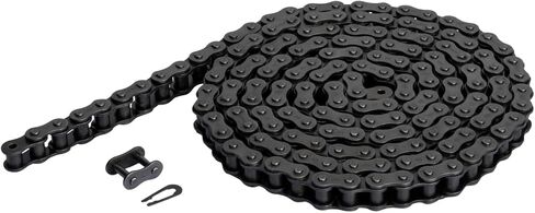 SKF #100-1 Simplex Rivited Roller Chain - 1.25 in Pitch - ANSI - 10 Feet - Heated Carbon Steel + Extra Connecting Link in Saudi Arabia