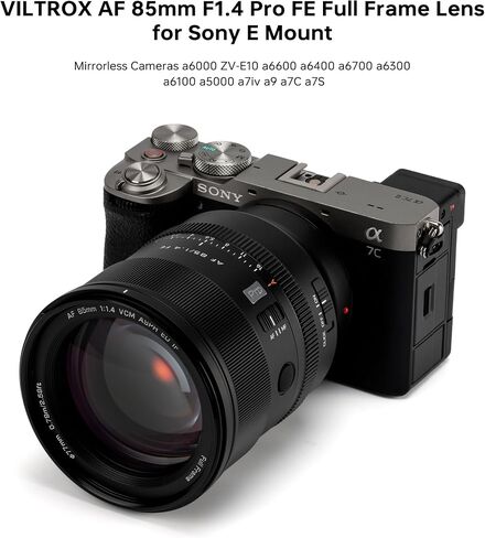 Viltrox AF 28mm F4.5 Pancake Lens for Sony E-Mount, Auto Focus Chips-Size Lens, Ultra-Thin Prime Wide Angle Lens, Full Frame Lens for Sony E-Mount Camera Lens in Kuwait