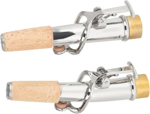 Generic 2pcs Soprano Saxophone Accessories Straight and Curved Neck for Enhanced Performance and Easy Assembly in Saudi Arabia