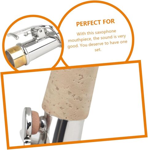 Generic 2pcs Soprano Saxophone Accessories Straight and Curved Neck for Enhanced Performance and Easy Assembly in Saudi Arabia