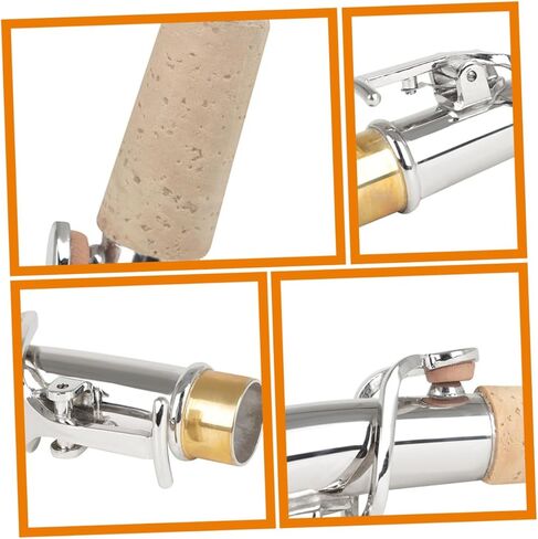 Generic 2pcs Soprano Saxophone Accessories Straight and Curved Neck for Enhanced Performance and Easy Assembly in Saudi Arabia
