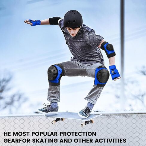 DA - Adult and Child Knee, Elbow, and Wrist Guards, Suitable for Bicycles, ice Skating, Roller Skating, Skateboarding, and Scooters in Kuwait