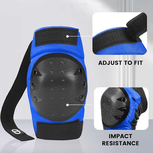DA - Adult and Child Knee, Elbow, and Wrist Guards, Suitable for Bicycles, ice Skating, Roller Skating, Skateboarding, and Scooters in Kuwait