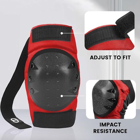 DA - Adult and Child Knee, Elbow, and Wrist Guards, Suitable for Bicycles, ice Skating, Roller Skating, Skateboarding, and Scooters in Kuwait