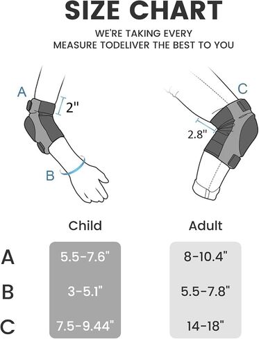 DA - Adult and Child Knee, Elbow, and Wrist Guards, Suitable for Bicycles, ice Skating, Roller Skating, Skateboarding, and Scooters in Saudi Arabia