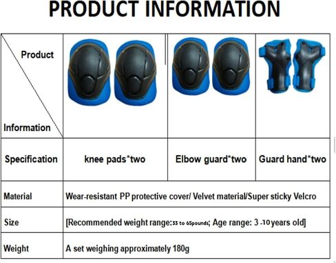 Kids Protective Gear Set SHENMOREN Knee Pads for Kids 3-10 Years Toddler Knee and Elbow Pads with Wrist Guards 3 in 1 for Skating Cycling Bike Rollerblading Scooter in Saudi Arabia