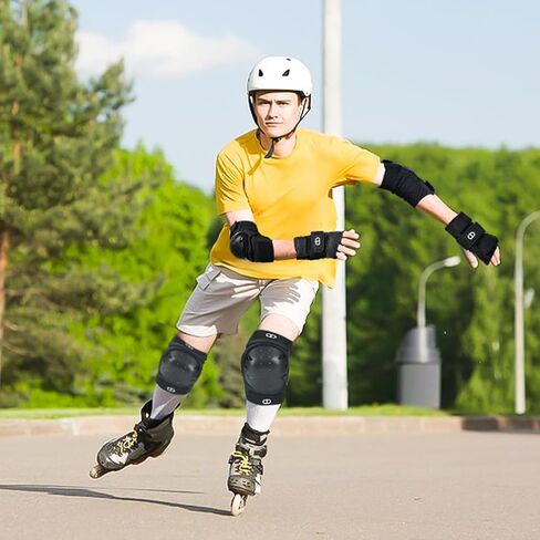 DA - Adult and Child Knee, Elbow, and Wrist Guards, Suitable for Bicycles, ice Skating, Roller Skating, Skateboarding, and Scooters in Saudi Arabia