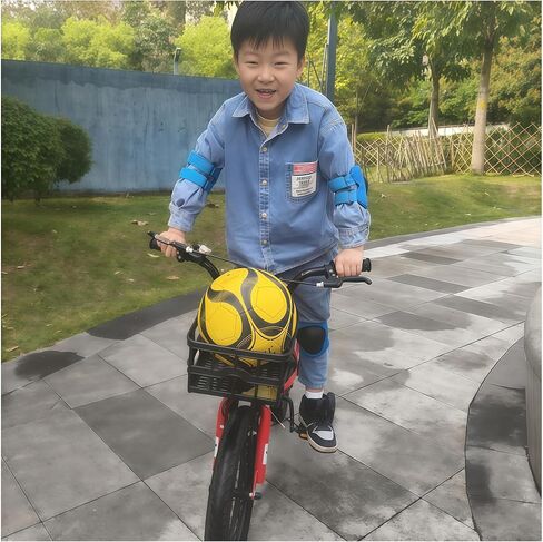 Kids Protective Gear Set SHENMOREN Knee Pads for Kids 3-10 Years Toddler Knee and Elbow Pads with Wrist Guards 3 in 1 for Skating Cycling Bike Rollerblading Scooter in Saudi Arabia