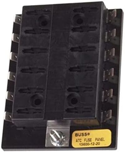 BUSSMANN 15600-12-20 - ATC Fuse Panel with 12 30A Circuits; Single Common Power Input- Qc Terminals- 32V (Pack of 1) in Kuwait
