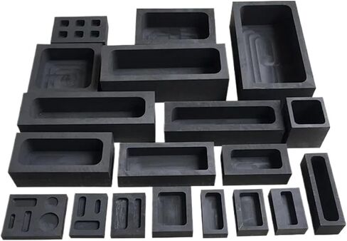 High quanlity Graphite Ingot Mold Graphite Crucible Square Boat for Melting Casting Refining Gold Silver Metal Aluminum Copper(175x52x42mm 1pcs) in Saudi Arabia