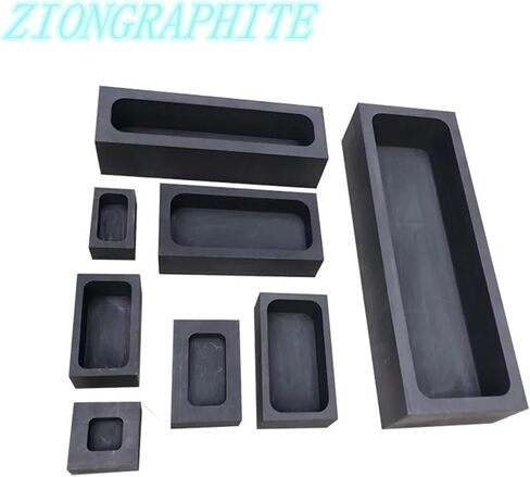 High quanlity Graphite Ingot Mold Graphite Crucible Square Boat for Melting Casting Refining Gold Silver Metal Aluminum Copper(175x52x42mm 1pcs) in Saudi Arabia