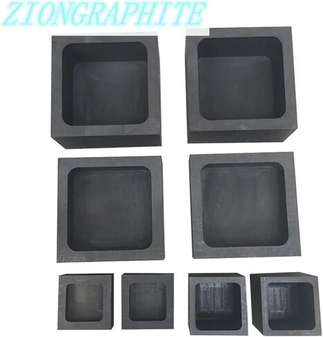 High quanlity Graphite Ingot Mold Graphite Crucible Square Boat for Melting Casting Refining Gold Silver Metal Aluminum Copper(175x52x42mm 1pcs) in Saudi Arabia