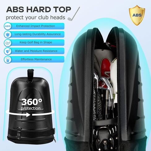 أكياس سفر الجولف لشركات الطيران ذات العجلات المقواة ، وأعلى الحالات الصلبة و 1680 د في أوكسفورد Protect Clubs ، والوزن الخفيف وسهل الاستخدام in Kuwait