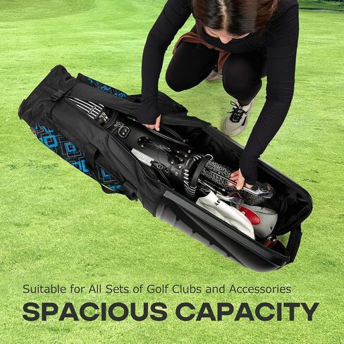 أكياس سفر الجولف لشركات الطيران ذات العجلات المقواة ، وأعلى الحالات الصلبة و 1680 د في أوكسفورد Protect Clubs ، والوزن الخفيف وسهل الاستخدام in Kuwait