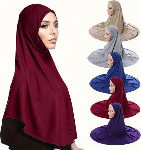 على استعداد لارتداء الحجاب للنساء العمامة الفورية تمتد وشاحًا مسلمًا ناعمًا للصلاة الحجاب in Kuwait