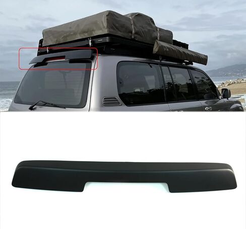 Rear Spoiler for Toyota Land Crusier LC100 1998-2006 Rear Roof Trunk Spoiler Wing Lip Replacement ABS Painted (Glossy Black) in Kuwait