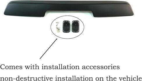 Rear Spoiler for Toyota Land Crusier LC100 1998-2006 Rear Roof Trunk Spoiler Wing Lip Replacement ABS Painted (Glossy Black) in Kuwait