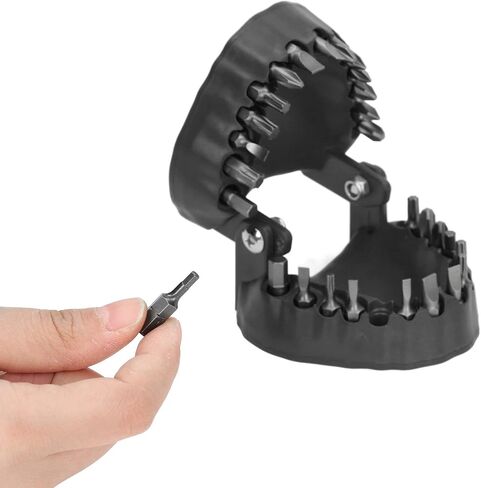 Fydun Stains Steel Drill ، حامل بت الأسنان مع 28 بت من حاملي المغناطيس مناسبة للشكل ملحقات أداة المنزل الخفيفة الوزن المغناطيسية (أسود) in Saudi Arabia