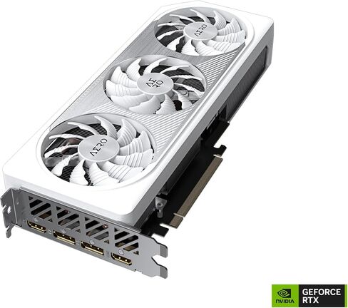 GIGABYTE GeForce RTX 5060 Ti AERO OC 16G Graphics Card, 16GB 128-bit GDDR7, PCIe 5.0, WINDFORCE Cooling System, GV-N506TAERO OC-16GD Video Card in Saudi Arabia