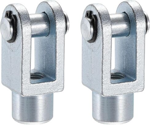 uxcell Air Cylinder Rod Clevis End 60mm Length M12x1.25 Female Thread Y Connector 2pcs in Saudi Arabia