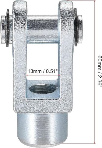 uxcell Air Cylinder Rod Clevis End 60mm Length M12x1.25 Female Thread Y Connector 2pcs in Saudi Arabia