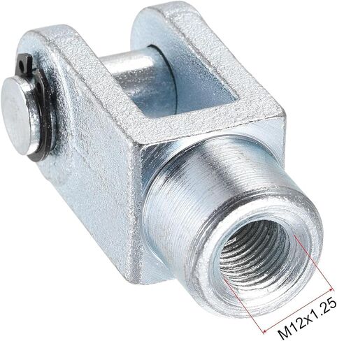 uxcell Air Cylinder Rod Clevis End 60mm Length M12x1.25 Female Thread Y Connector 2pcs in Saudi Arabia