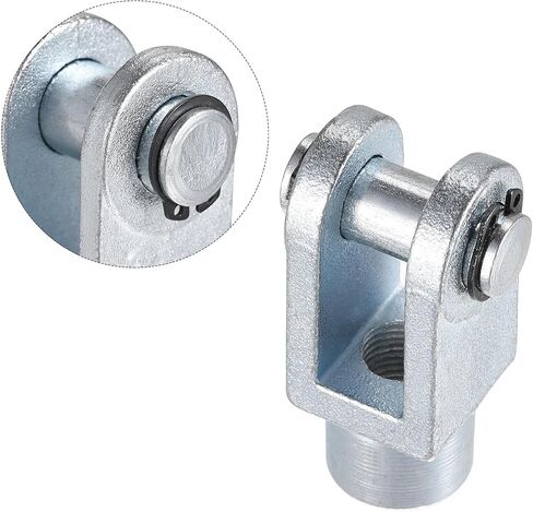 uxcell Air Cylinder Rod Clevis End 60mm Length M12x1.25 Female Thread Y Connector 2pcs in Saudi Arabia