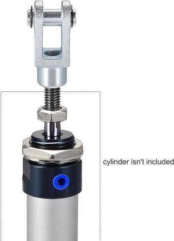 uxcell Air Cylinder Rod Clevis End 60mm Length M12x1.25 Female Thread Y Connector 2pcs in Saudi Arabia
