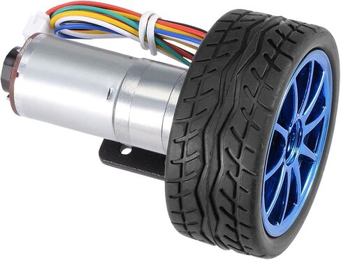 2PCS DC12V Robot Kit Motor Motor Motor Motor مع إكسسوارات مجموعة عجلات قوس التثبيت لطابعات روبوتات السيارات الذكية in Saudi Arabia