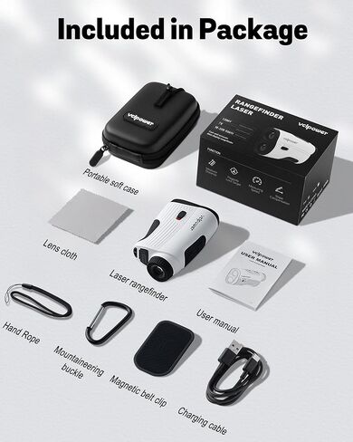 Golf Rangefinder مع منحدر ، 1200 ياردة مكتشف نطاق الليزر للغولف والصيد ، التكبير 7x ، اهتزاز قفل العلم ، بطارية قابلة للشحن ، شريط مغناطيسي ، ملحقات غولف مقاومة للماء للرجال in Kuwait