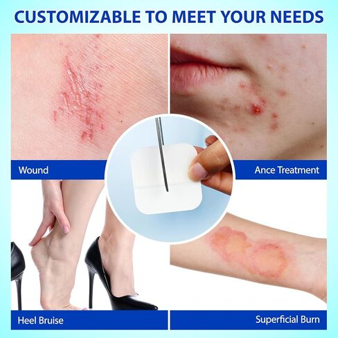 Hydrocolloid Wound Dressing 15 Pack-Hydrocolloid Dressing 4"X4" (4x4) Fast Healing - Sterile and Waterproof- Large Adhesive Wound Dressing in Kuwait