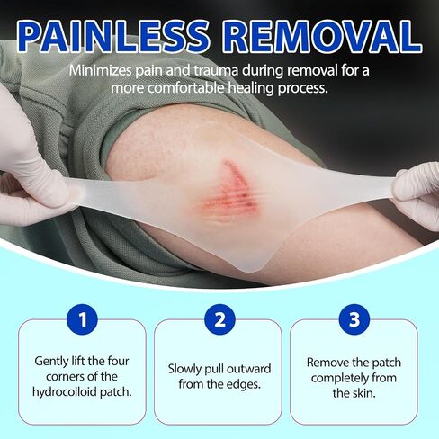Hydrocolloid Wound Dressing 15 Pack-Hydrocolloid Dressing 4"X4" (4x4) Fast Healing - Sterile and Waterproof- Large Adhesive Wound Dressing in Kuwait
