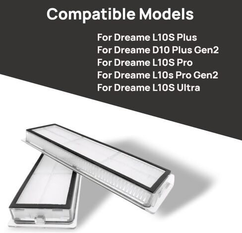 (4 Pack) L10S Ultra استبدال مرشح HEPA لـ Dreame L10S Ultra/L10S Pro Gen2/L10S Pro/D10 Plus Gen2/L10s بالإضافة in Kuwait