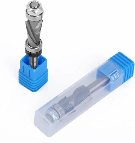 1PC 1/4 Shank Bearing Ultra-Perfomance Compression Flush Trim Solid Carbide Router Bit for Woodworking End Mill Z07A(with Bearing 1PC) in Saudi Arabia