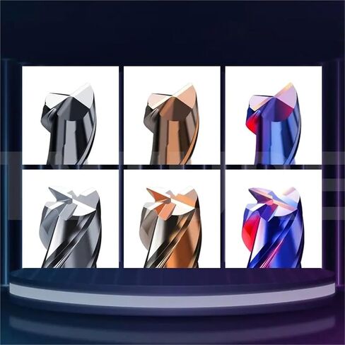 HRC55/65 Carbide Cutter Flat End Mills Metal Cutter Tungsten Steel End Mill Tungsten Carbide End MillsMilling Cutter(HRC65 4F,D3xD3x50L) in Saudi Arabia