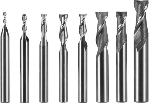 2pcs HSS 2 Flute End Mill Cutter 1mm-12mm Straight Shank Milling Woodworking Tool End Mill Router Bit for Wood Cutters(3mm) in Saudi Arabia