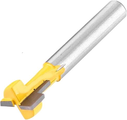 2pcs Yellow T Slot Cutter Router Bit for 3/8'' & 1/2'' Cutting Edge 1/4'' Shank in Saudi Arabia