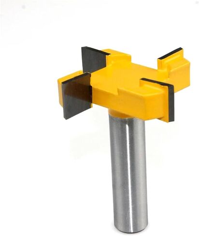 1pc 4 Edge T Type Slotting Cutter Woodworking Tool Router Bits for Wood Industrial Grade Milling Cutter Slotting(12.7X51X12.7mm) in Saudi Arabia