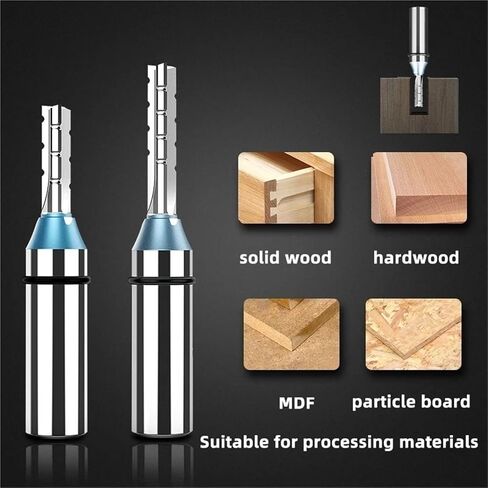Milling Cutter for Wood 1/2 Shank Router Bit 3 Flute TCT Slot Cutter Straigh End Mill Carving MDF Plywood Woodworking Tool(30mm) in Saudi Arabia