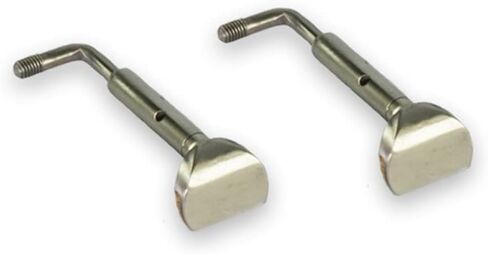 Titanium Chinrest Clamps, in Gun Gray, Hook Type, for Violin, 4/4,4/3 (Gray) in Kuwait