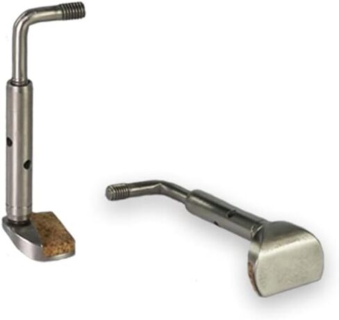 Titanium Chinrest Clamps, in Gun Gray, Hook Type, for Violin, 4/4,4/3 (Gray) in Kuwait