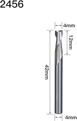2pcs ，2 Flute 4mm End Mill Carbide Upcut Spiral Router Bit Wood Milling Cutter Spiral Bit Woodworking Tools(2461) in Saudi Arabia