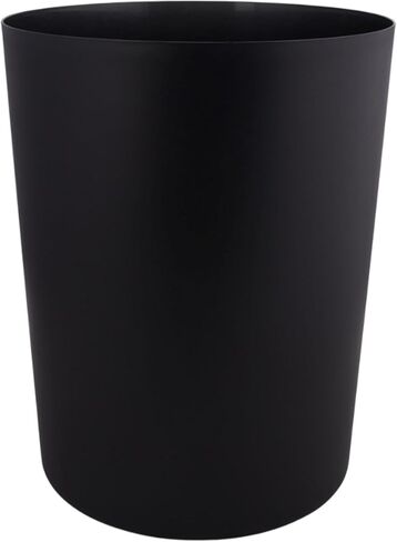 5 Gallon Plastic Office Trash Can, Black Matte,Black Dirt Resistance and Crack Resistance for a Long time,Easy to Clean,Save Space,Open Trash can for Easy handling,Home Office Multi-Scene use in Saudi Arabia