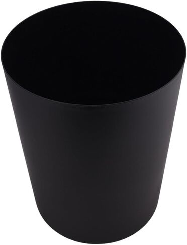5 Gallon Plastic Office Trash Can, Black Matte,Black Dirt Resistance and Crack Resistance for a Long time,Easy to Clean,Save Space,Open Trash can for Easy handling,Home Office Multi-Scene use in Saudi Arabia