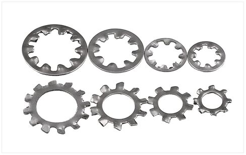 304 Stainless Steel External Tooth Internal Tooth Anti-Skid Gasket Chrysanthemum Meson Anti-Skid Washer M3-M30, Good wear Resistance(External Sawtooth,M3 200PCS) in Saudi Arabia