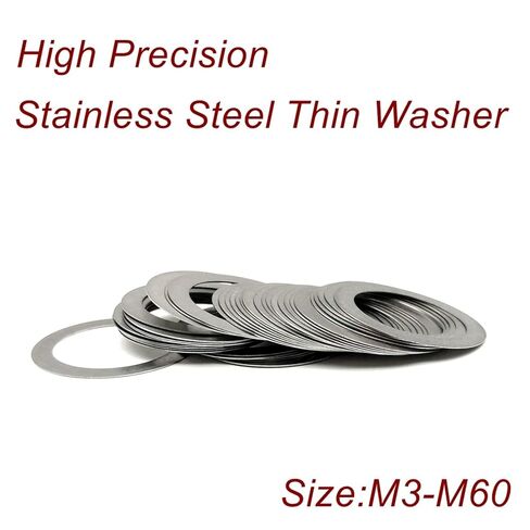 Thickness 1.0mm Stainless Steel Flat Washer Ultra Thin Gasket High Precision Adjusting Gasket M7-M8 Thin Shim, Good wear Resistance(8 * 16 * 1mm 100pcs) in Kuwait