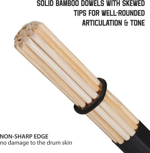 1PAIR JAZZ DRUM STACKS DRUMSTICKS BAMBOO PUNK DRUM in Kuwait