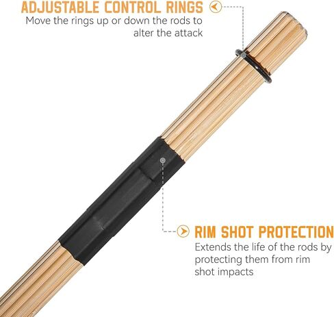 1PAIR JAZZ DRUM STACKS DRUMSTICKS BAMBOO PUNK DRUM in Kuwait