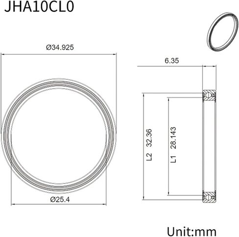 1PCS JHA10CL0 JHA15CL0 JHA17CL0 Height 6.35MM 1/4 Inch Constant Section Bearing with Rubber Seal(JHA10CL0) in Saudi Arabia