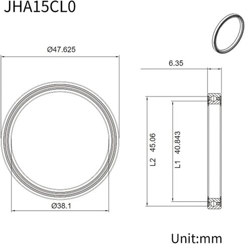 1PCS JHA10CL0 JHA15CL0 JHA17CL0 Height 6.35MM 1/4 Inch Constant Section Bearing with Rubber Seal(JHA10CL0) in Saudi Arabia